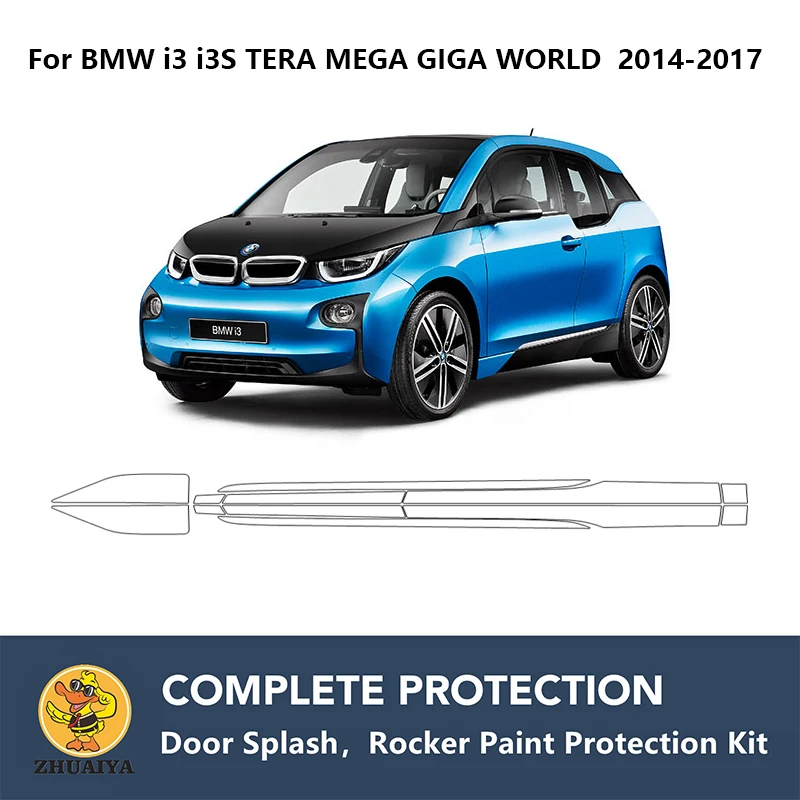 

Прозрачный комплект для защиты бюстгальтера, ТПУ, PPF для BMW i3 i3S TERA MEGA GIGA WORLD 2014-2017