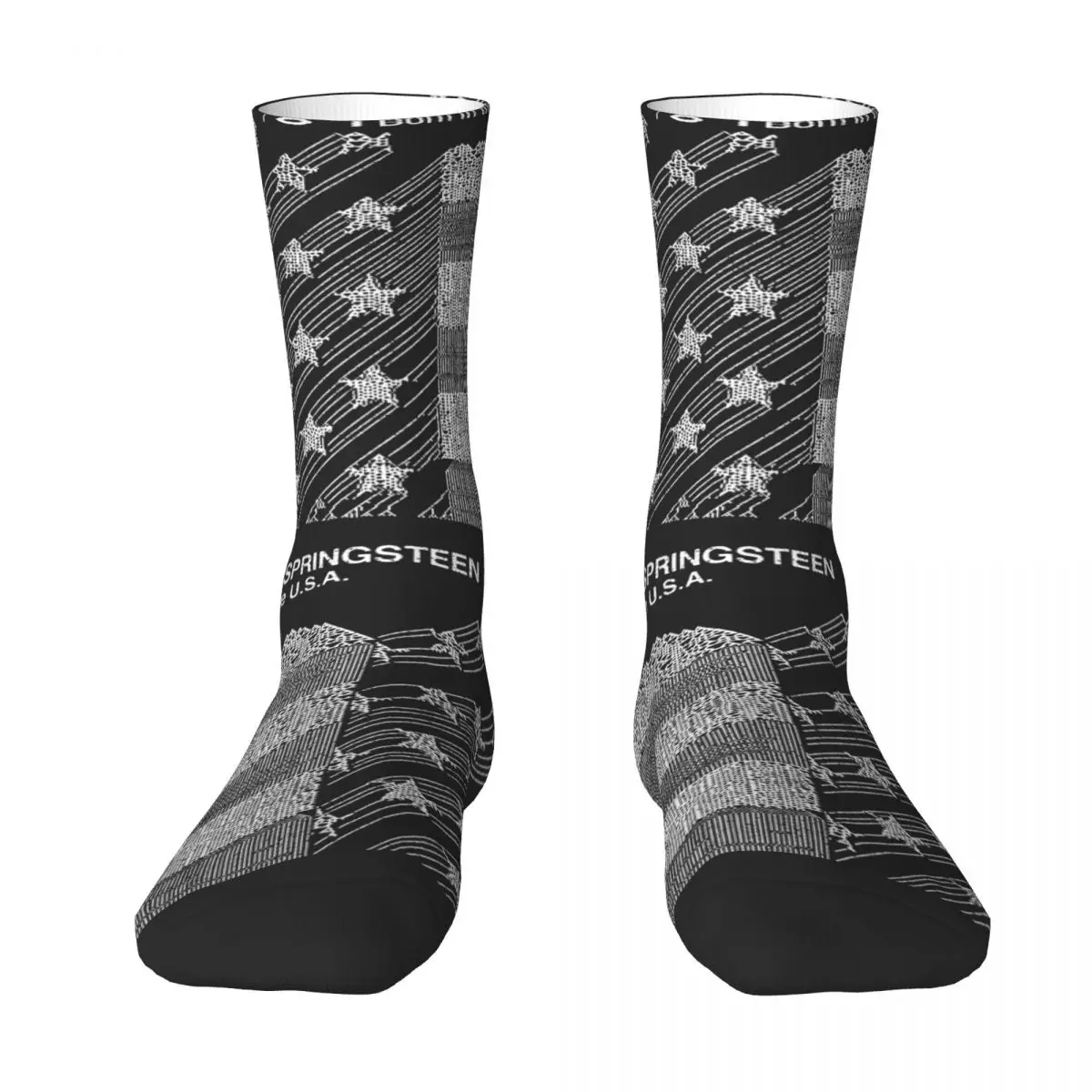 

Уникальные носки для взрослых Born In The USA, минималистичные Носки с рисунком веера, лучшая покупка, эластичные чулки в рулоне, забавная Новинка