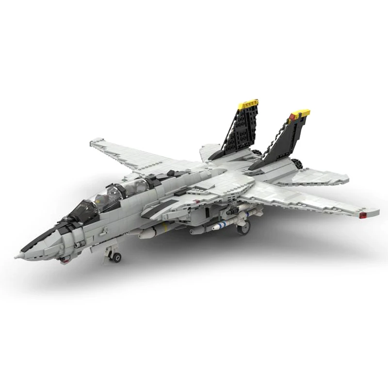 

Современный военный истребитель MOC строительный блок Grumman F-14 Tomcat модель самолета 1/35 Minifig масштаб Кирпичи игрушки для детей Рождественский подарок