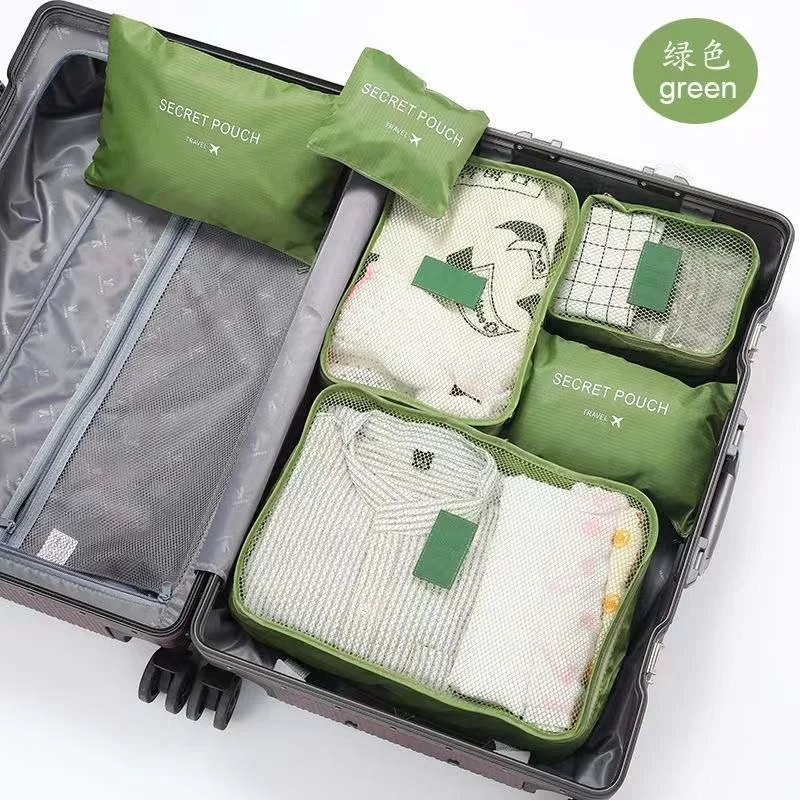 

Travel storage 6-piece storage bag underwear shoes 6 storage bag Oxford waterproof cloth luggage storage and distribution