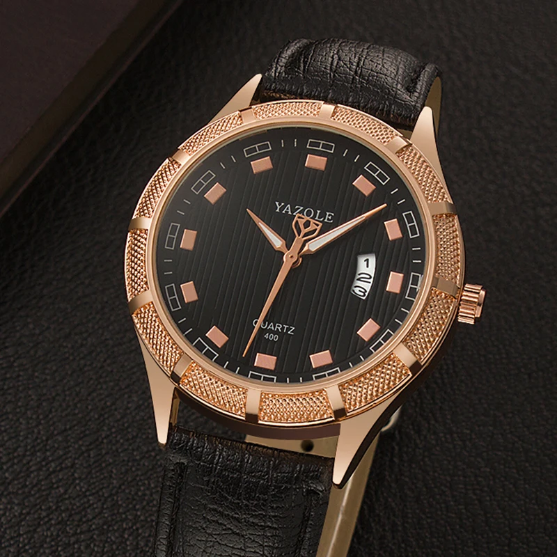 

YAZOLE Mens Watches Top Brand Luxury Men's Watch Men Luminous Watch Auto Date Watches Clock saat relogio masculino reloj hombre