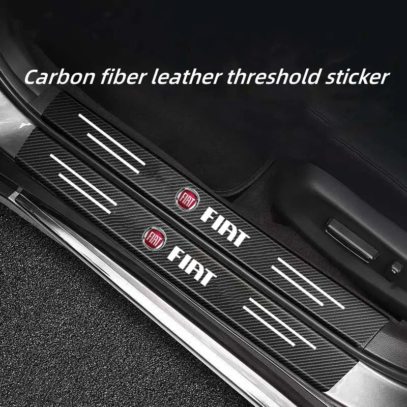 

Car threshold strip anti step protection sticker carbon fiber anti scratch strip suitable for FIAT Feiyue Feixing Zhiyue