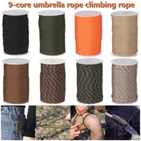 hking survival accessories outdoor parachute cord lanyard strap bundle 9 core paracord rope 550 military standard