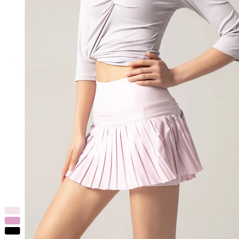 High Quality Women Sports Tennis Skirts Golf Outdoor Dress Fitness Shorts Athletic Running Short Quick Dry Skirt with Pocket