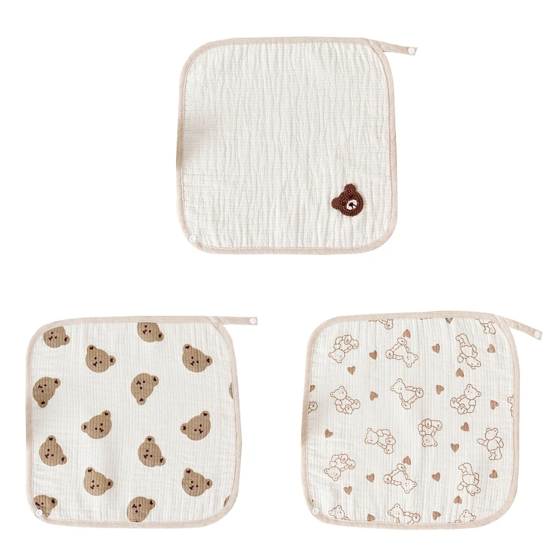 Детское Мягкое хлопковое квадратное полотенце для мытья рук и лица салфетка