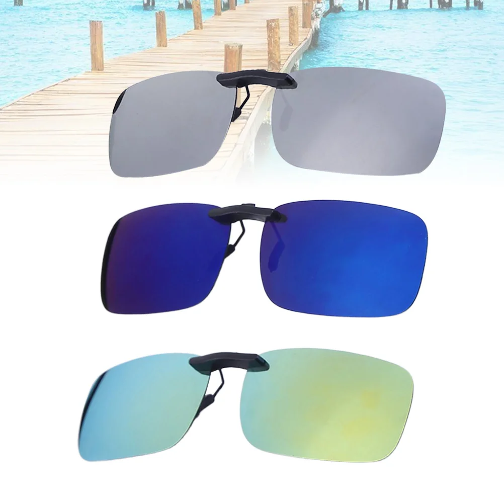 

Clip Sunglasses Glasseson Menmyopia Driverglare Driving Anti Rimless Over Shadesprotection Uv Fishing Sun Metal Attachment Clips