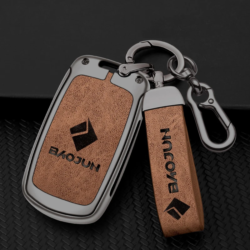

Car Key Case Full Cover Holder Shell Fob For Baojun 560 Rs-5 530 630 310 E100 310W 510 730 360 610 Car Key Protector Accessories