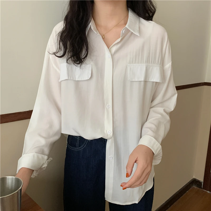 

Cheap wholesale 2021 spring summer autumn new fashion casual ladies work women Blouse woman overshirt female OL BAt8022H