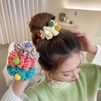 gift hair accessories headwear hair ties ponytail holder women hair ring towel mop scrunchies korean style hair rope
