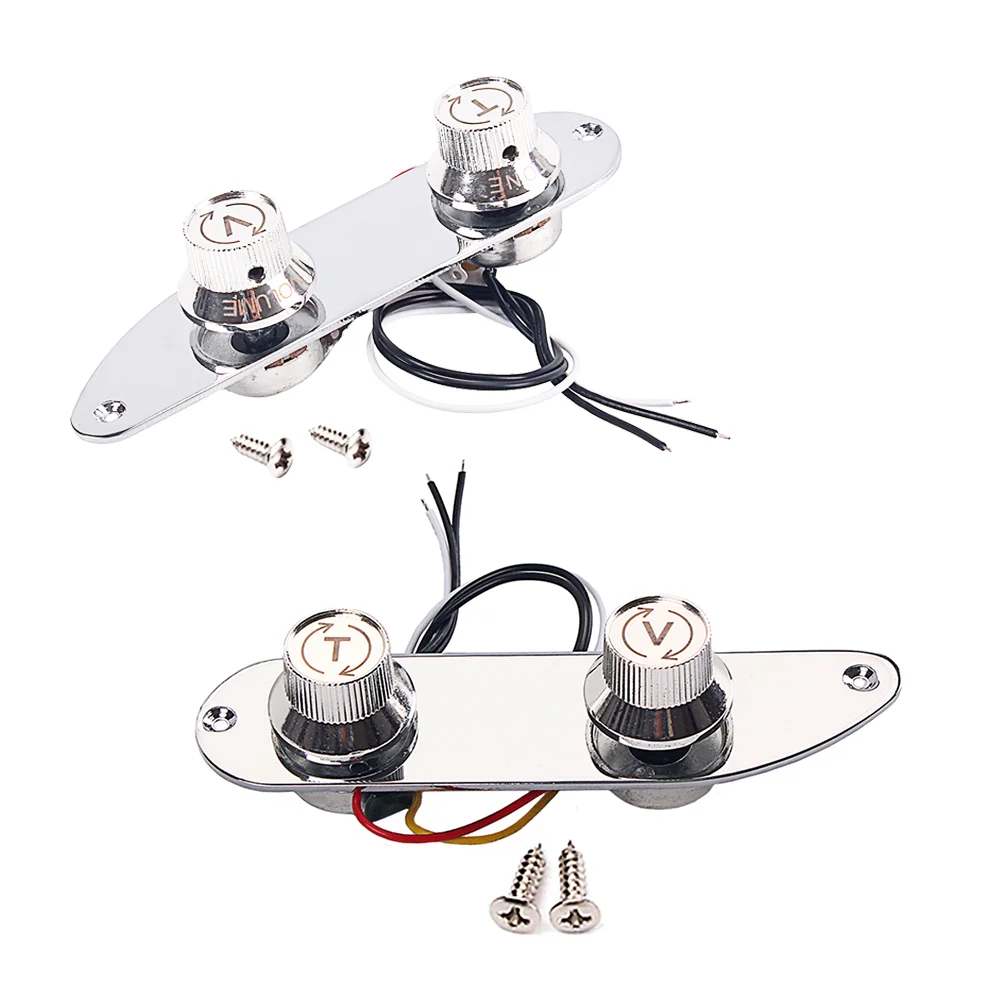 Enlarge Guitar Accessories Metal Control Plate Guitarra Switch Electric Parts Prewired GE217