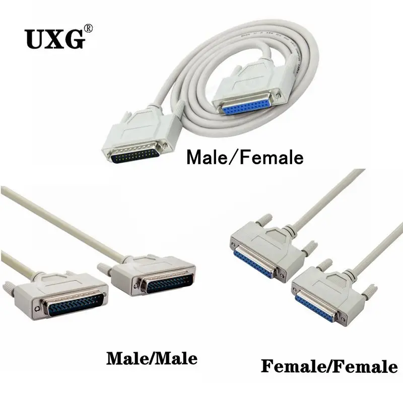

Printer Cable DB25 Male to Female 25 Pin Extension Line Parallel Port Computer 1.5m 3m 5m 10m cable