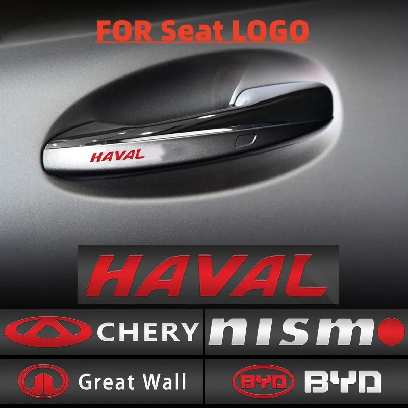 

10pcs Car Door Handle UV Stickers for Seat Cupra Leon 5f Ibiza 6l 6j Leon 1p Cushion Altea Xl Leon Car Accessories Decoration