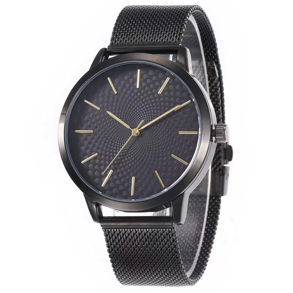 

Часы наручные мужские ультратонкие, модные водонепроницаемые в минималистском стиле, с сетчатым ремешком из нержавеющей стали, унисекс