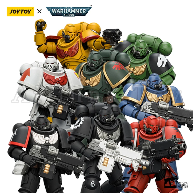 Фото Фигурка JOYTOY 1/18: 40K Ультрамаринов, Имперские Кулаки, Кровавые Ангелы, Интерцессоры (Аниме-игрушка) №1