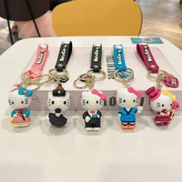 kawaii cartoon sanrio hellokitty creative college style ins keychain girl heart cute doll pendant ornaments toy gifts for girls