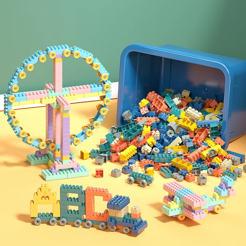 

500 шт., Детский конструктор «сделай сам»