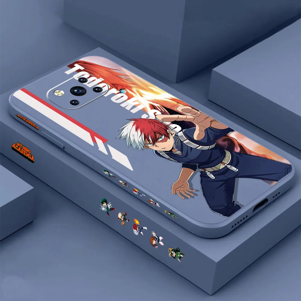 

My Hero Academia Todoroki Shoto Case For Xiaomi Mi Poco M4 M3 X3 X2 F3 GT CC9 CC9E 8 6X 9 A3 A2 Mix X4 X3 X2 X2S Pro Lite Cover