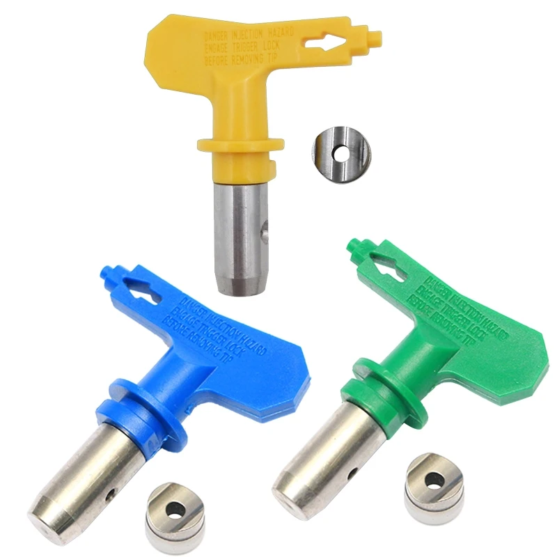 

Насадки для распылителя безвоздушные, переносные двухсторонние насадки для распыления краски, прочный распылитель, детали для украшения д...