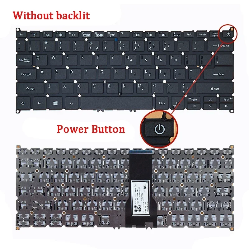 WW. Новая оригинальная клавиатура для ноутбука ACER Swift 3 SF114-32 SP513-51 SP513-52N SP513-53N SP314-54