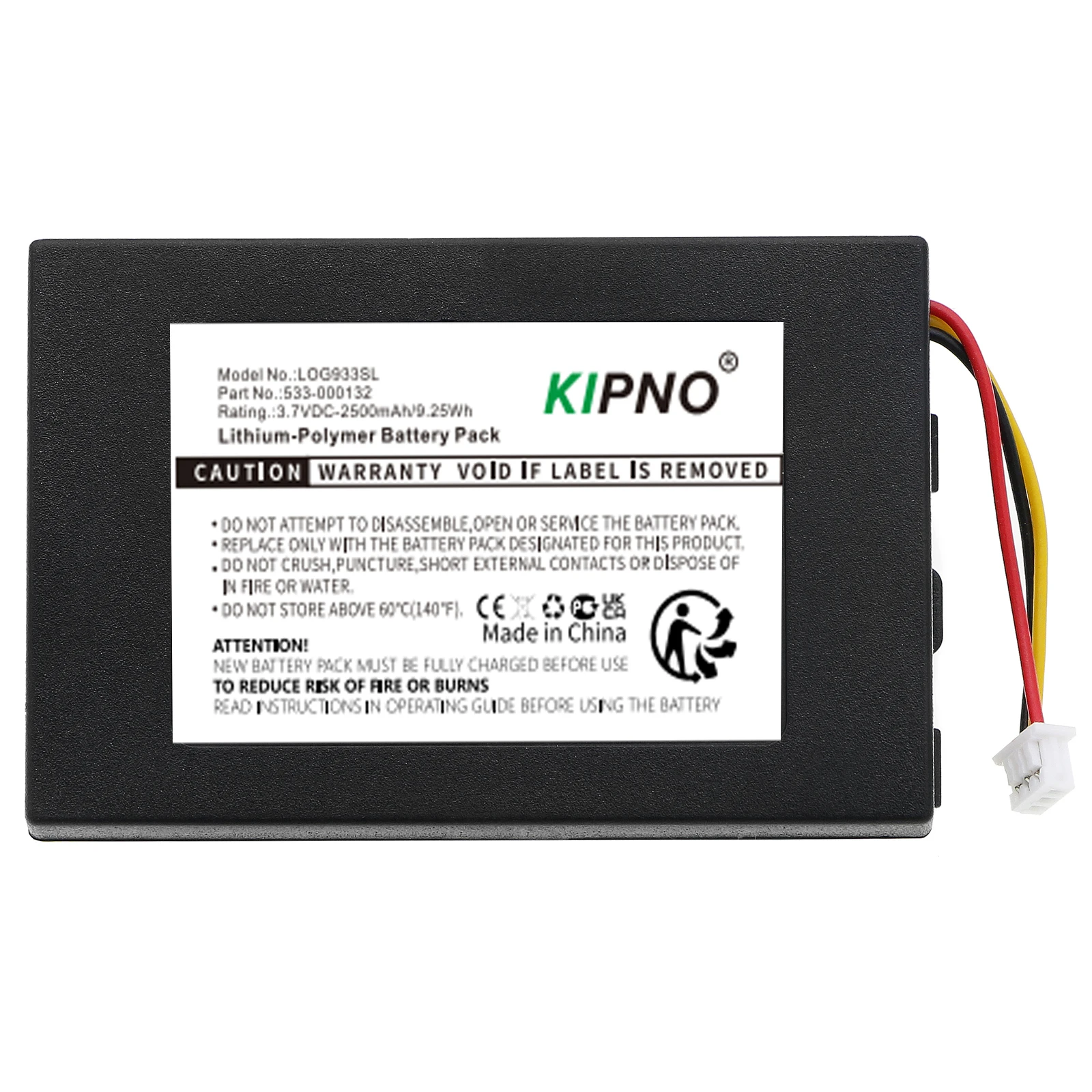 Фото Аккумулятор для беспроводной гарнитуры KIPNO 2500 мАч Logitech 533-000132 G933 G533 G935 G635 G633 №2