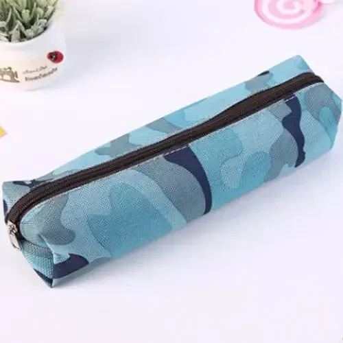1 шт., креативный камуфляжный пенал, канцелярские принадлежности, школьные принадлежности для девочек и мальчиков, милая сумка-карандаш, большая емкость, холст, пенал