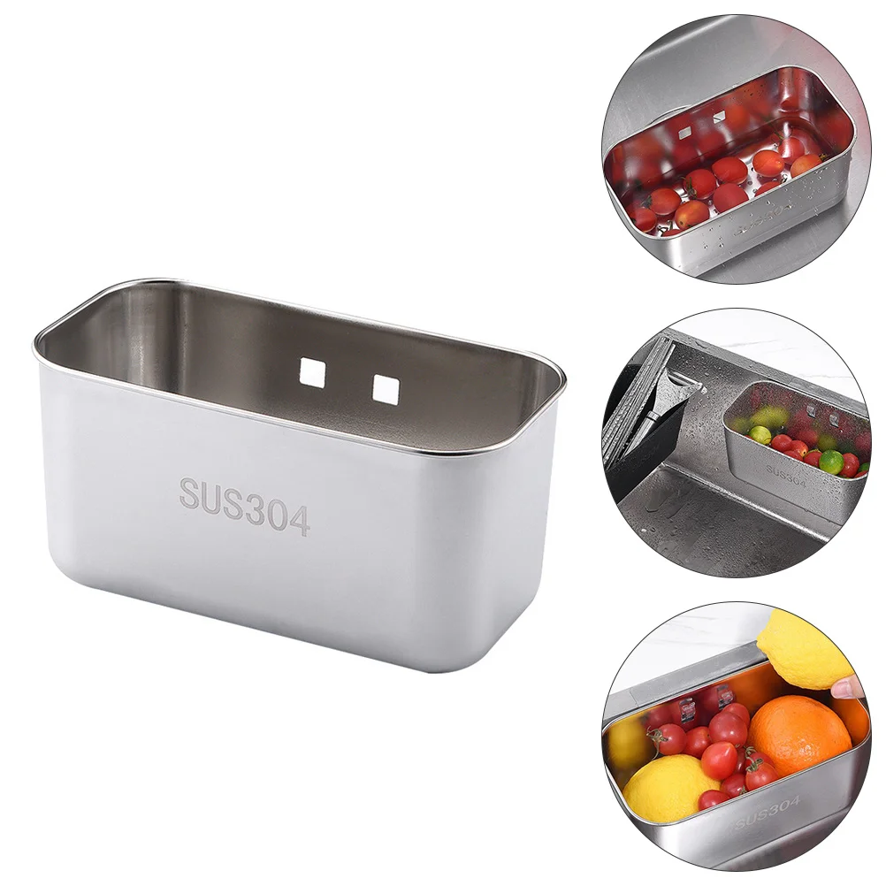 

Basket Sink Strainer Kitchen Drain Bowl Washing Colander Draining Storage Rack Holder Fruit Rice Vegetable Drying Dish Bins