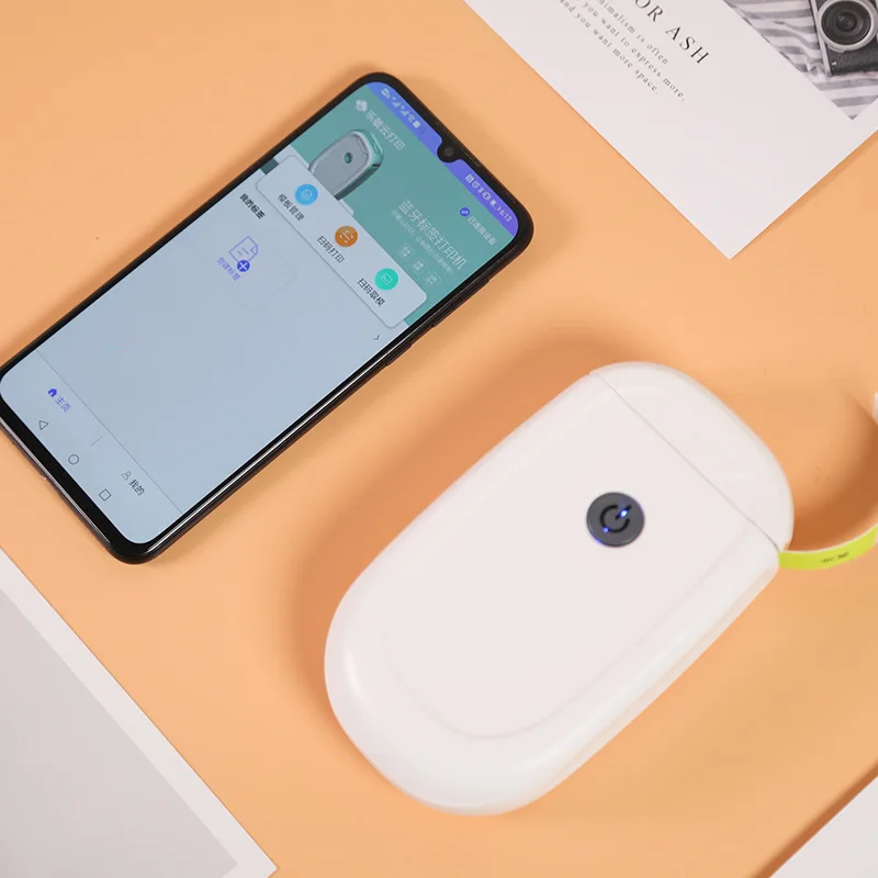 Принтер для этикеток портативный карманный принтер мини-наклейка Bluetooth
