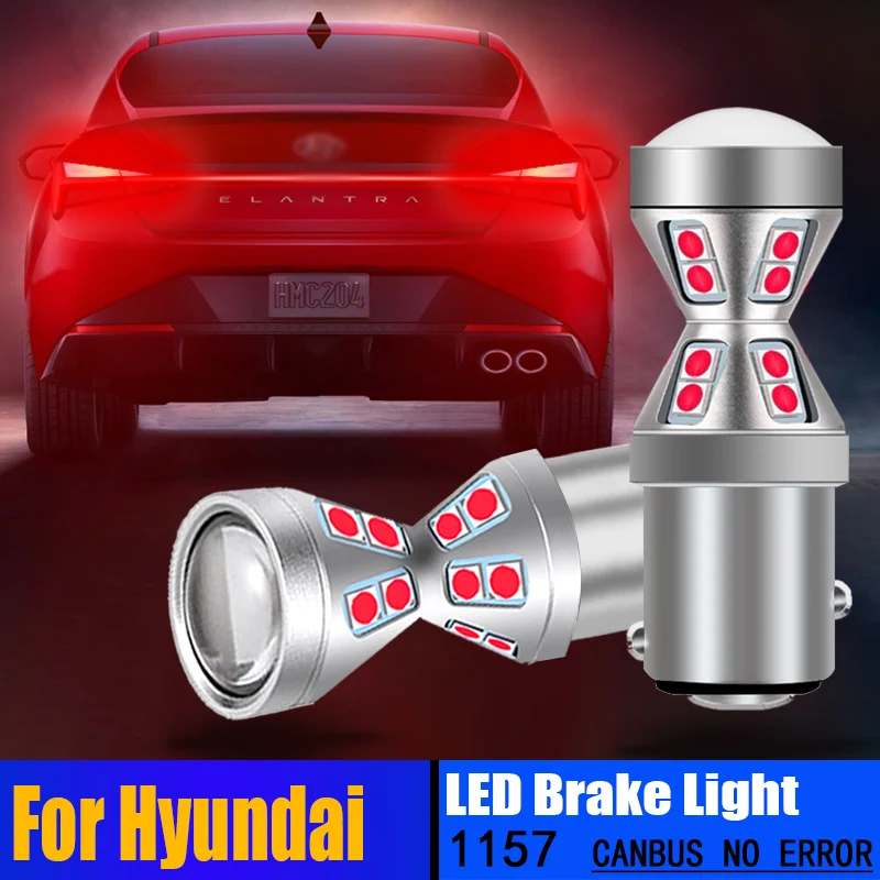2X Canbus LED Tail Brake Light Bulb P21/5W 1157 BAY15D For Hyundai Accent Elantra Sonata Santa Fe Tucson ix35 i20 i30 Ioniq Kona