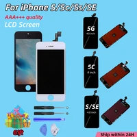 aaaquality lcd display for iphone 5 5c 5s se touch screen digitizer assembly replacement for iphone 6 6s 7 8 plus with gift