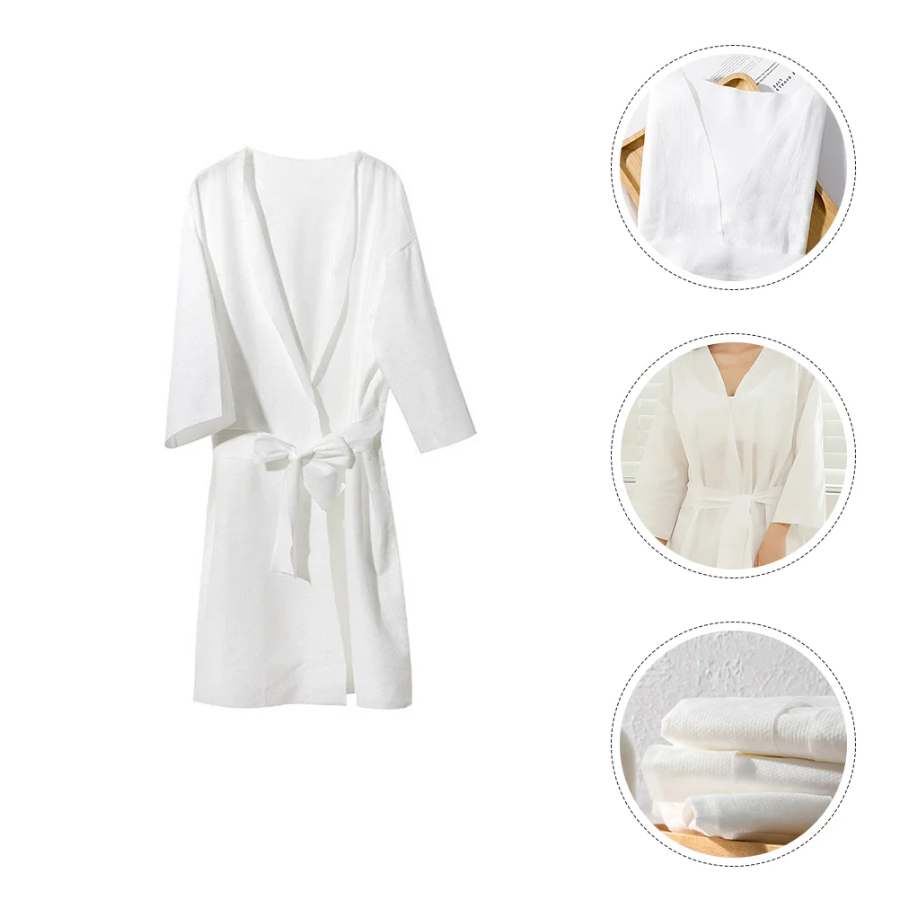 

Disposable Bathrobe Beauty Salon Wraps Skirt Shower Spa Sweat Bath Sheets Bathing Skirts