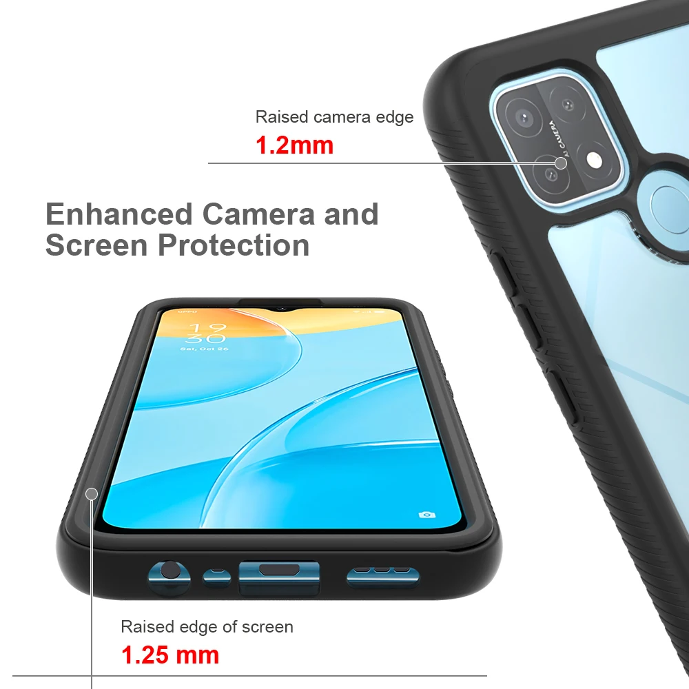 shockproof acrylic mobile phone case for oppo a15 a 15 oppoa15 a16 a52 a72 realme c21y c25y c 21y 25y back cover funda coque free global shipping