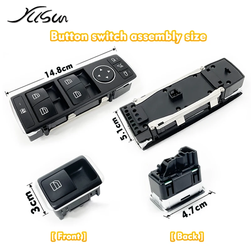 Аксессуары для кнопок подъема окна автомобиля инструмент Mercedes Benz W204 W212 W463 W166 X166