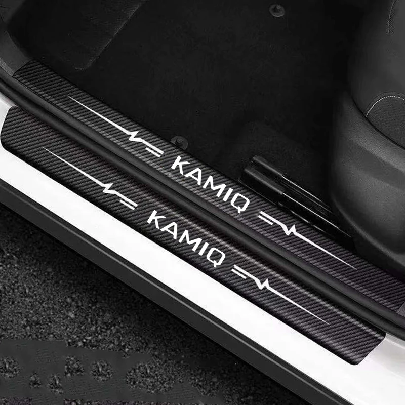 5 шт., защитные наклейки на пороги автомобиля Skoda KAMIQ