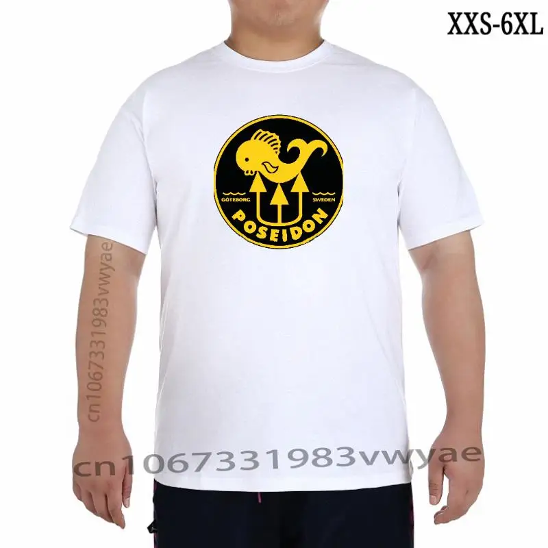 

POSEIDON Logo Scuba Diving Tank Unisex Men' T Shirt Oversize Summer Short Sleeve Tshirt Cotton Tops Tees XXS-6XL