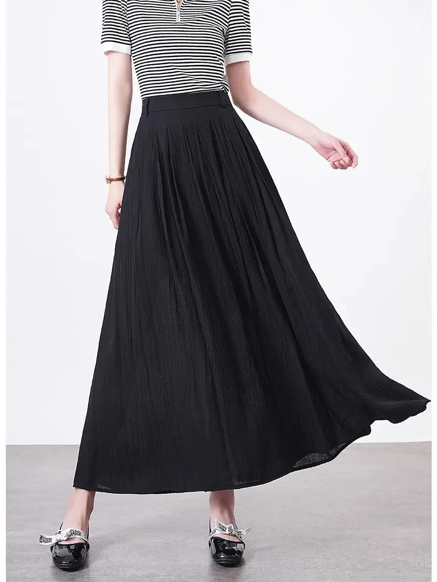 Женская трапециевидная юбка LOUIS YAO повседневная элегантная Базовая свободная