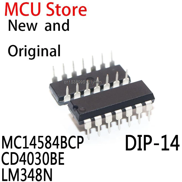 10 шт. HD14584BP DIP14 MC14584 HD14584 DIP MC14584BCPG CD4030 4030BE CD4030BN TC4030BP LM348 IC mc14584bc CD4030BE LM348N