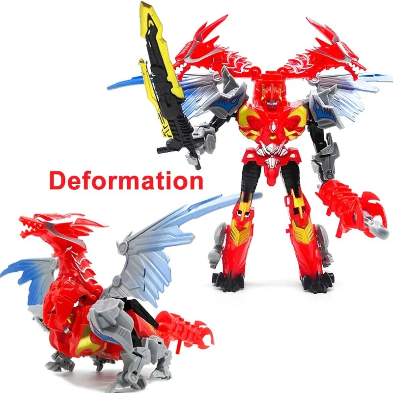 

Dinosaur Rangers Assembled Megazord Transformation Robot Action Figures Children Gifts Toys Deformation