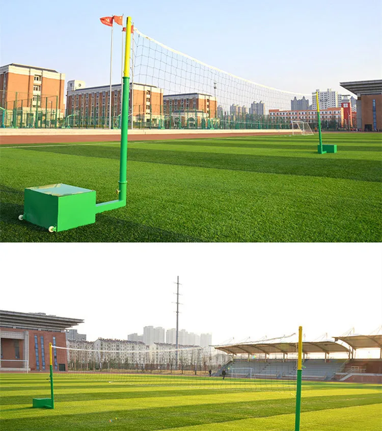 Волейбольная стойка из оцинкованной стали теннисные ворота подвижные стойки