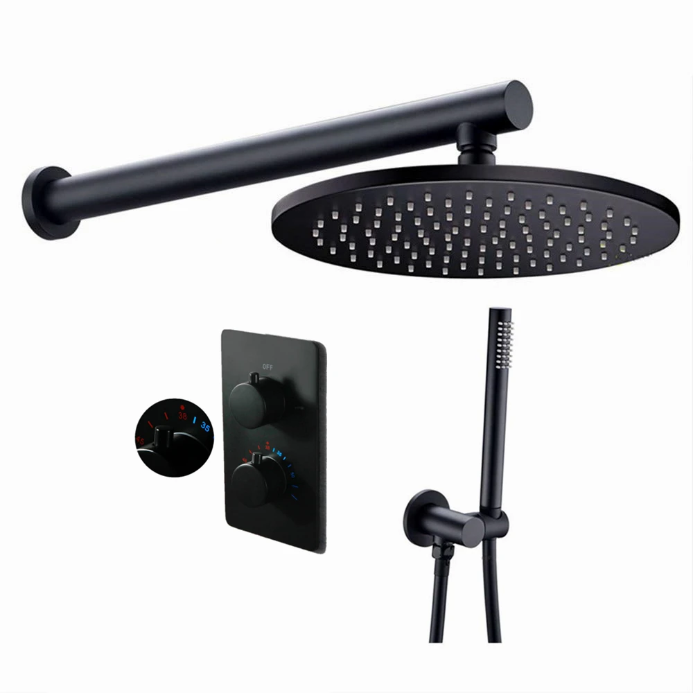 

Bathroom Brass Temperture Control Thermostatic Shower Combo Set