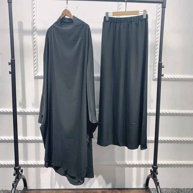 Hotsale Women Hooded Muslim Hijab Dress Eid Prayer Garment Jilbab Abaya Long Khimar Full Cover Ramadan Gown Abayas Islamic Cloth
