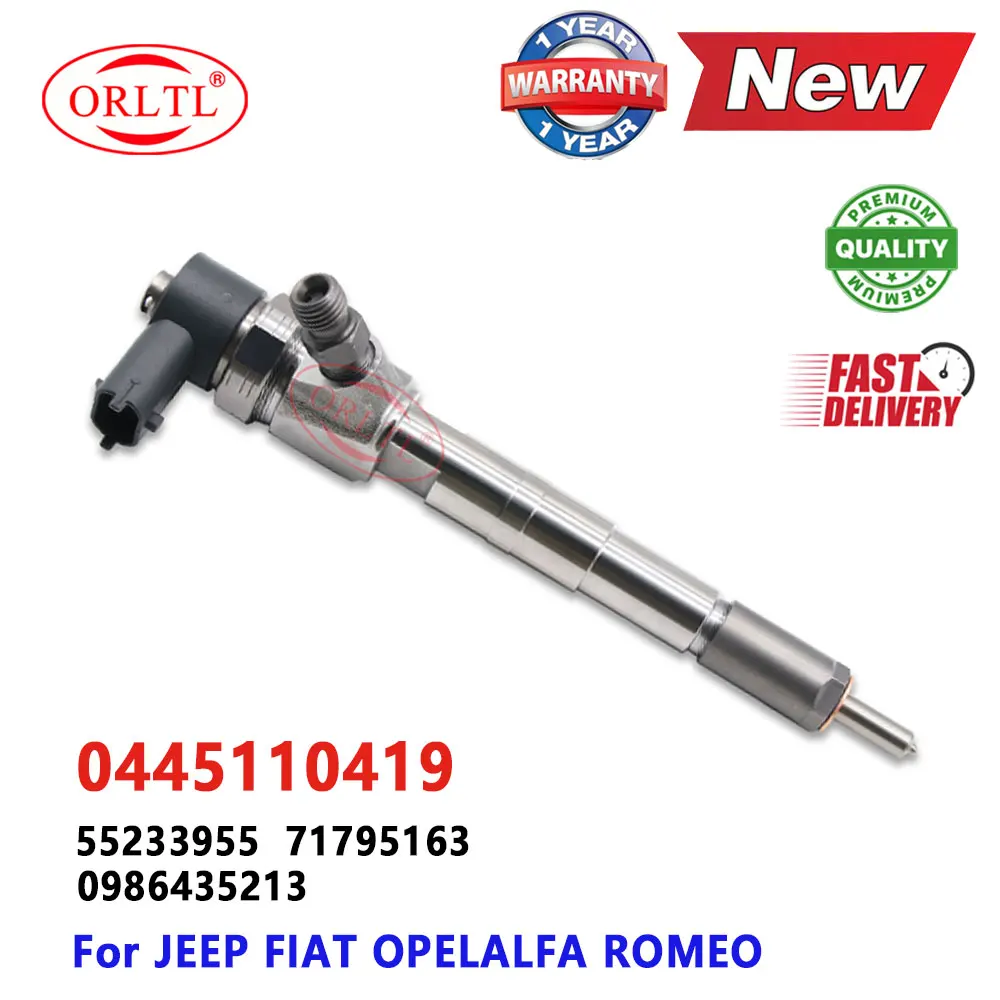 ORLTL Новый 0445110419 Топливная форсунка Common Rail 0 445 110 419 Дизельные форсунки 0986435213 для BOSCH