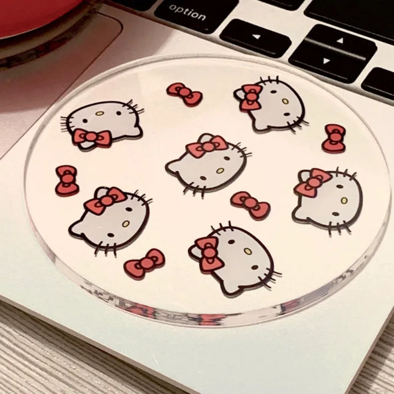 Новинка милая прозрачная подставка под горку круглый коврик для домашней и