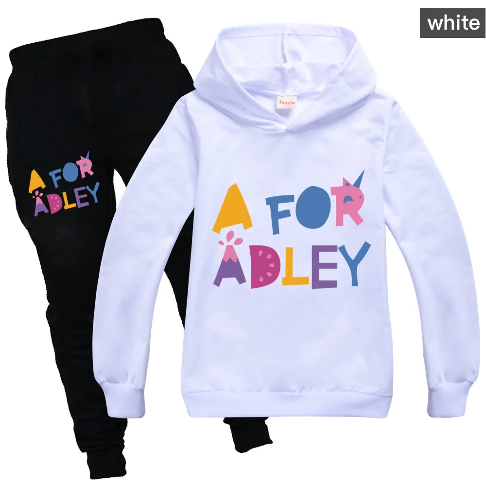 A for Adley Clothing Sets Children Birthday suit Boys Tracksuits Kids Sport Suits Hoodies Top +Pants 2pcs Set