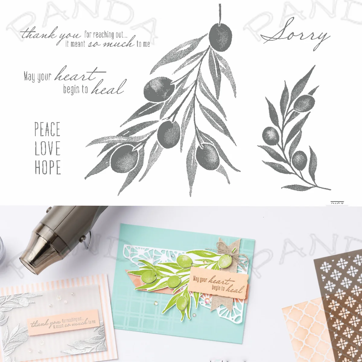 

Clear Stamps Die Cut Olive Branch Metal Cutting Dies Scrapboking Craft Embossing Make Paper Greeting Card Template DIY 2022 New