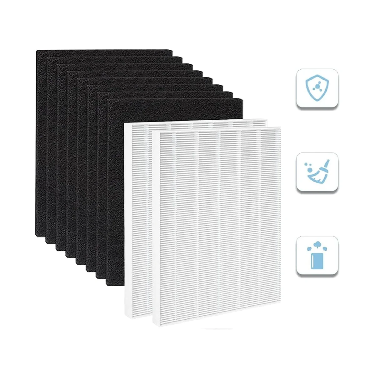 AP-1512HH Сменный фильтр для очистителя воздуха AP1512HH 3304899 2 HEPA-фильтра и 4 углеродных