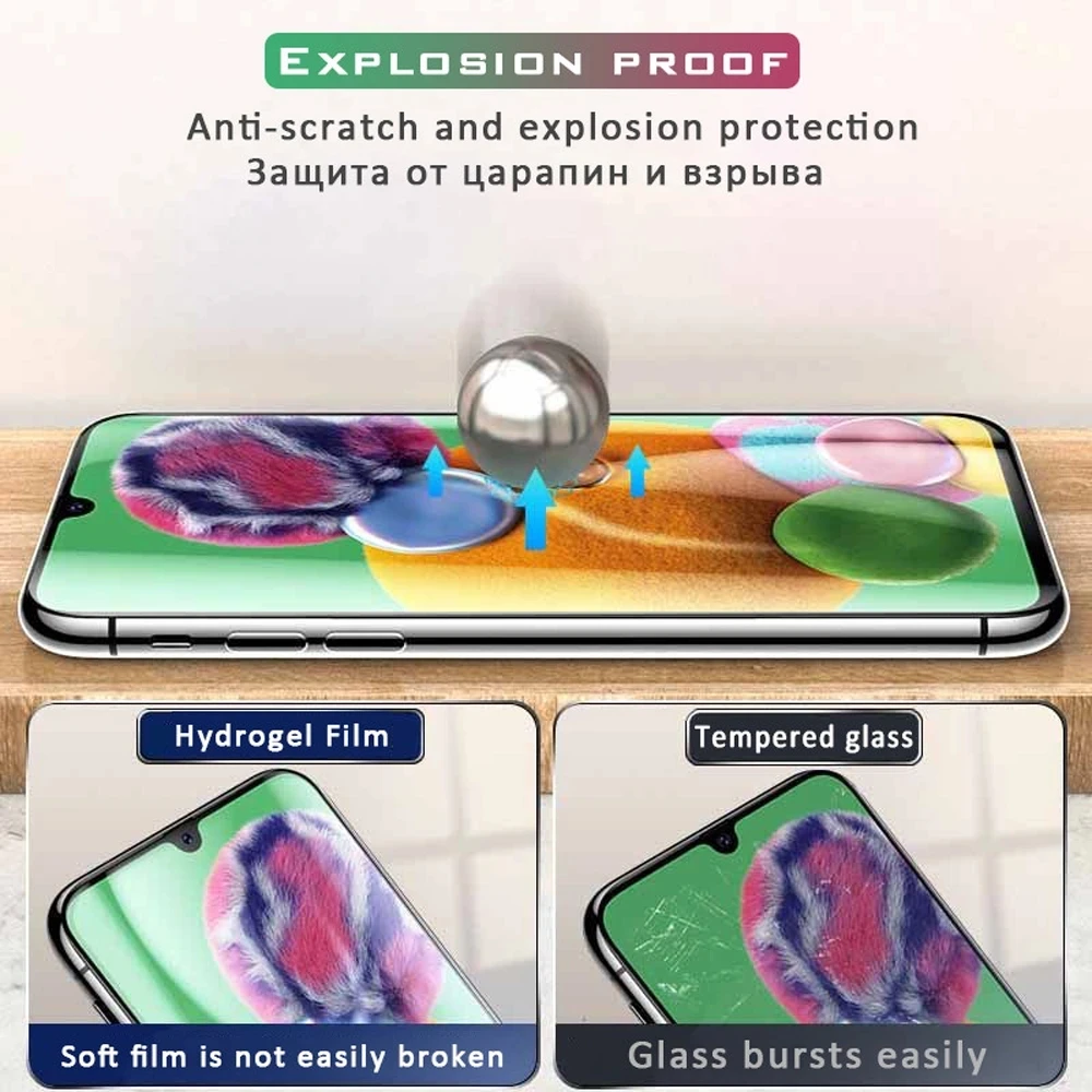 Гидрогелевая пленка для samsung Galaxy A14/A04/A04E/A34/A54/M54/M14/A12/A13/A53/A73/M52/M53/M62/M13 4 шт.