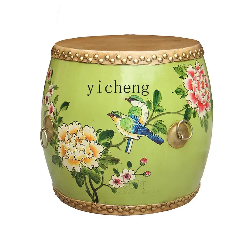 Zz табурет для пеленания обуви из цельного дерева воловьей кожи равномерный стул