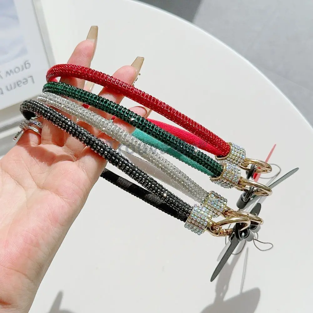 Роскошный Бриллиантовый телефонный очаровательный ремешок на запястье короткий