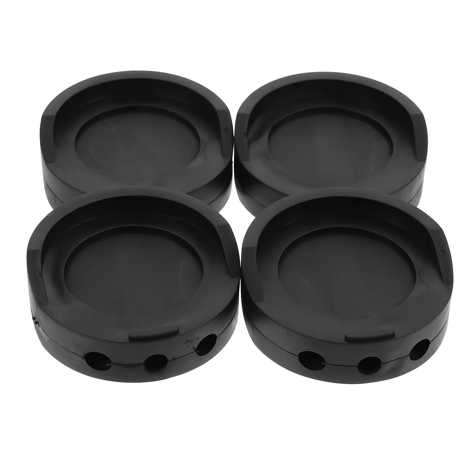 

4Pcs Rubber Furniture Foot Pads Anti-skid Furniture Chair Leg Covers (Black)