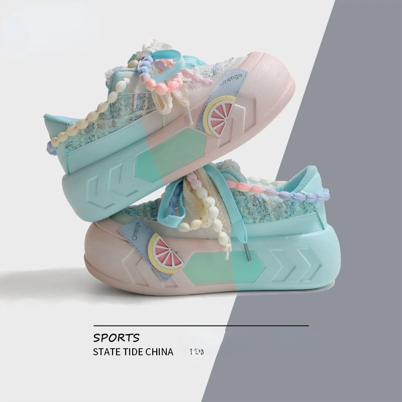 

Women's Shoes 2023 Spring New Muffin Skirt Casual Board Shoes Women Sneaker Platform Shoes Designer Shoes Cartoon Sweet